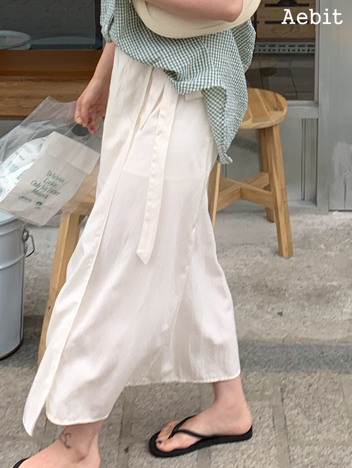 자체제작 wrap maxi skirt (2colors) 당일발송!