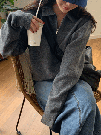 cashmere zip-up knit (7colors) 캐시미어3,주문폭주! 당일발송