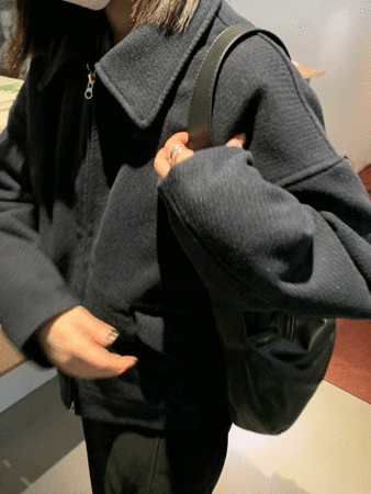 grain wool short jacket (2colors) 크림세일!