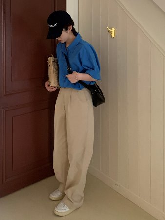 double pin chino pants (3colors) 차콜m 세일