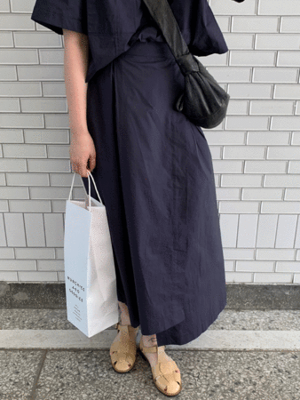 by cotton wrap skirt (3colors) 아이당일발송