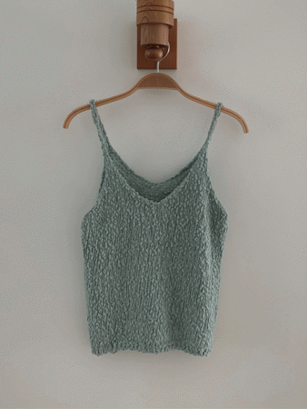 cook sleeveless knit top (3colors)