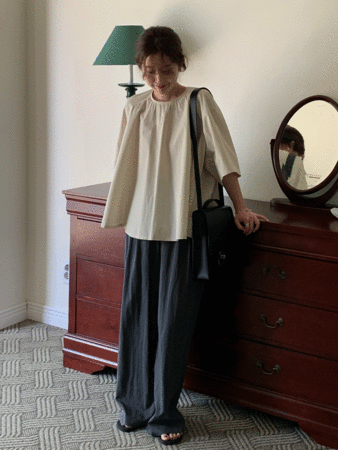 [로그인후 new 5%할인] half flare blouse (3colors)