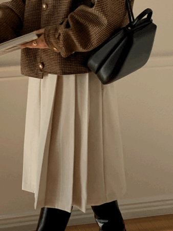 winter pleats half skirt (3colors) 추천! 아이s 세일! 당일발송