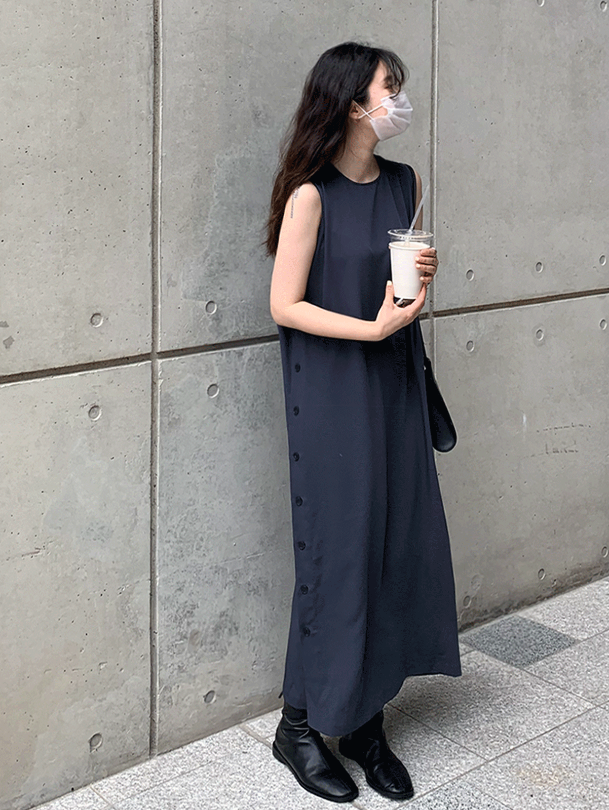 flow button sleeveless ops (2colors) 재진행!