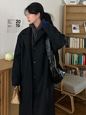 overfit single coat (2colors) 울70