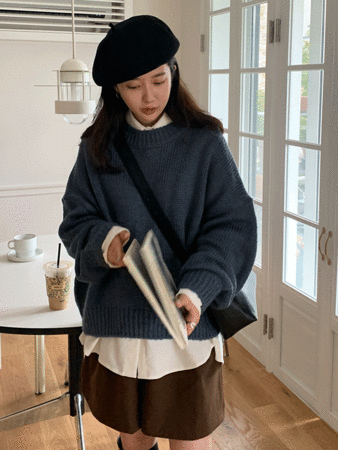 bulky round knit (4colors) 추천!