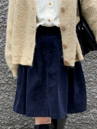 corduroy midi skirt (3colors)
