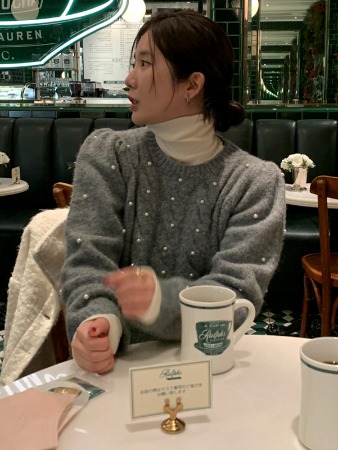 pearl puff knit (4colors) 추천!