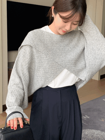 golgy wrap bolero knit (5colors) 파인울50,추천!