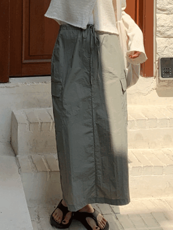 stay cargo long skirt (2colors) 주문폭주!