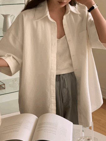 nuah washing shirt (2color)