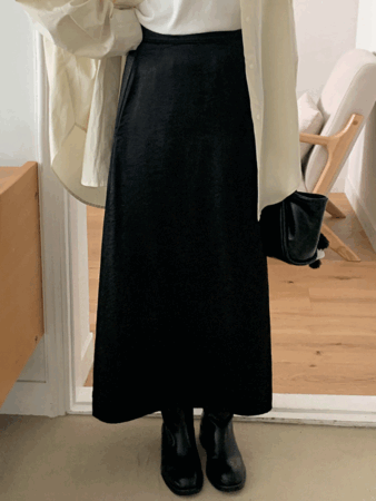 montes satin skirt (2color) 추천! 블랙 당일발송