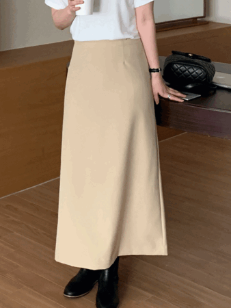 coconut long skirt (2color)